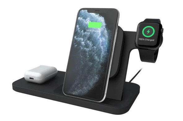 Iphone Airpods Applewatchを1度に充電できる充電台 Logitechが130ドルで発売へ Itmedia Mobile