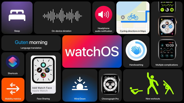 Appleが「watchOS 7」を2020年秋に公開 「睡眠記録」や「手洗い検知」に対応 - ITmedia Mobile