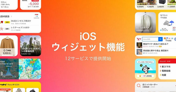 Ios 14のウィジェットに Yahoo Japan Yahoo 天気 Yahoo ニュース など12アプリが対応 Itmedia Mobile