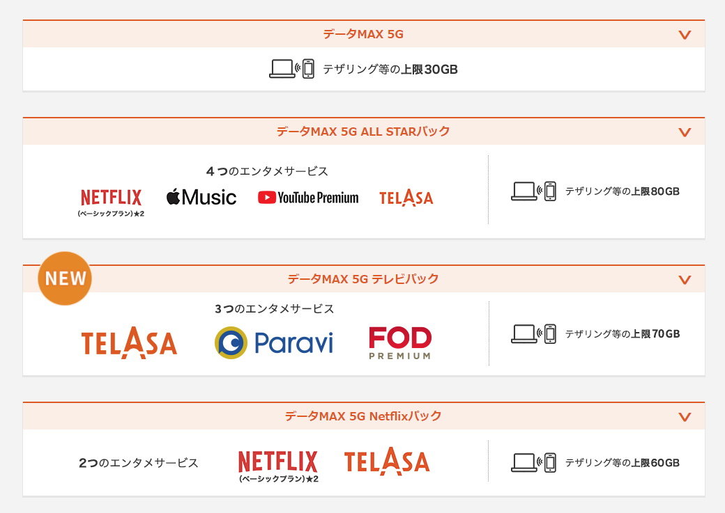 auデータmaxプランnetflixパックとauデータmaxプランproの違い 安い