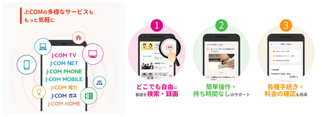 録画やサポート機能を備えた My J Com アプリが登場 Itmedia Mobile