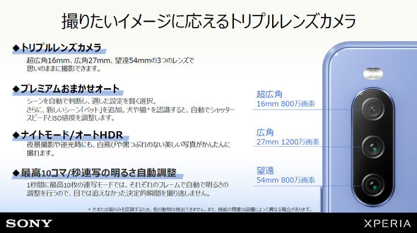 5gスマートフォン Xperia 10 Iii Lite 登場 Xperia初のesim搭載モデル Itmedia Mobile