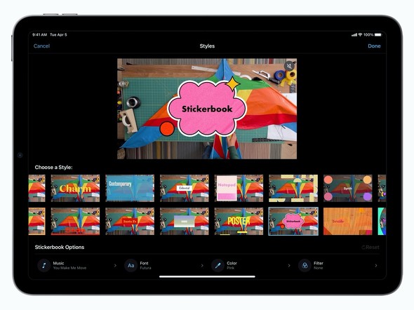 Appleが Imovie 3 0 を公開 Sns風の動画作成などが手軽に Itmedia Mobile