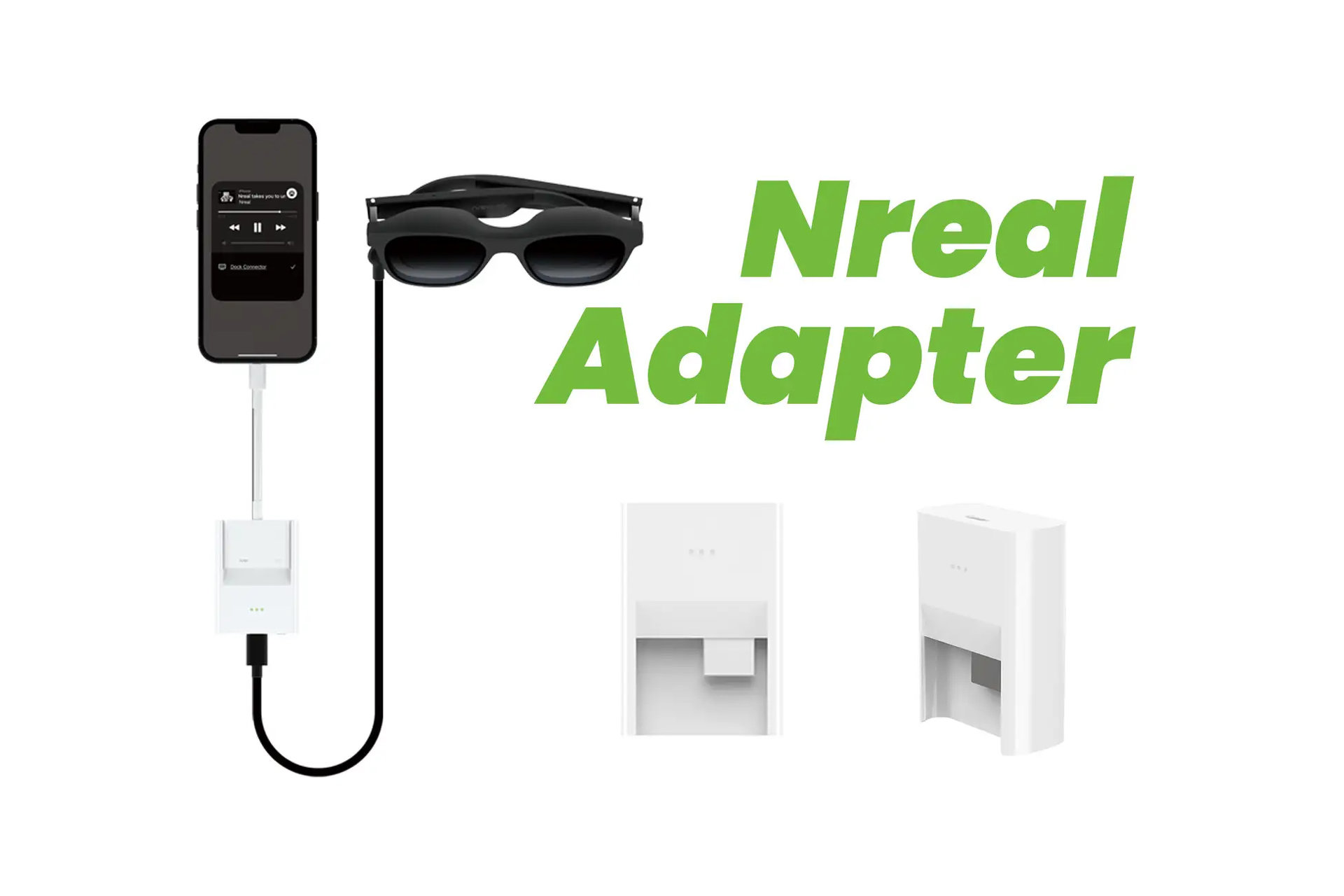 ARグラスNreal AirとiPhoneを接続可能にするNreal Adapter発売