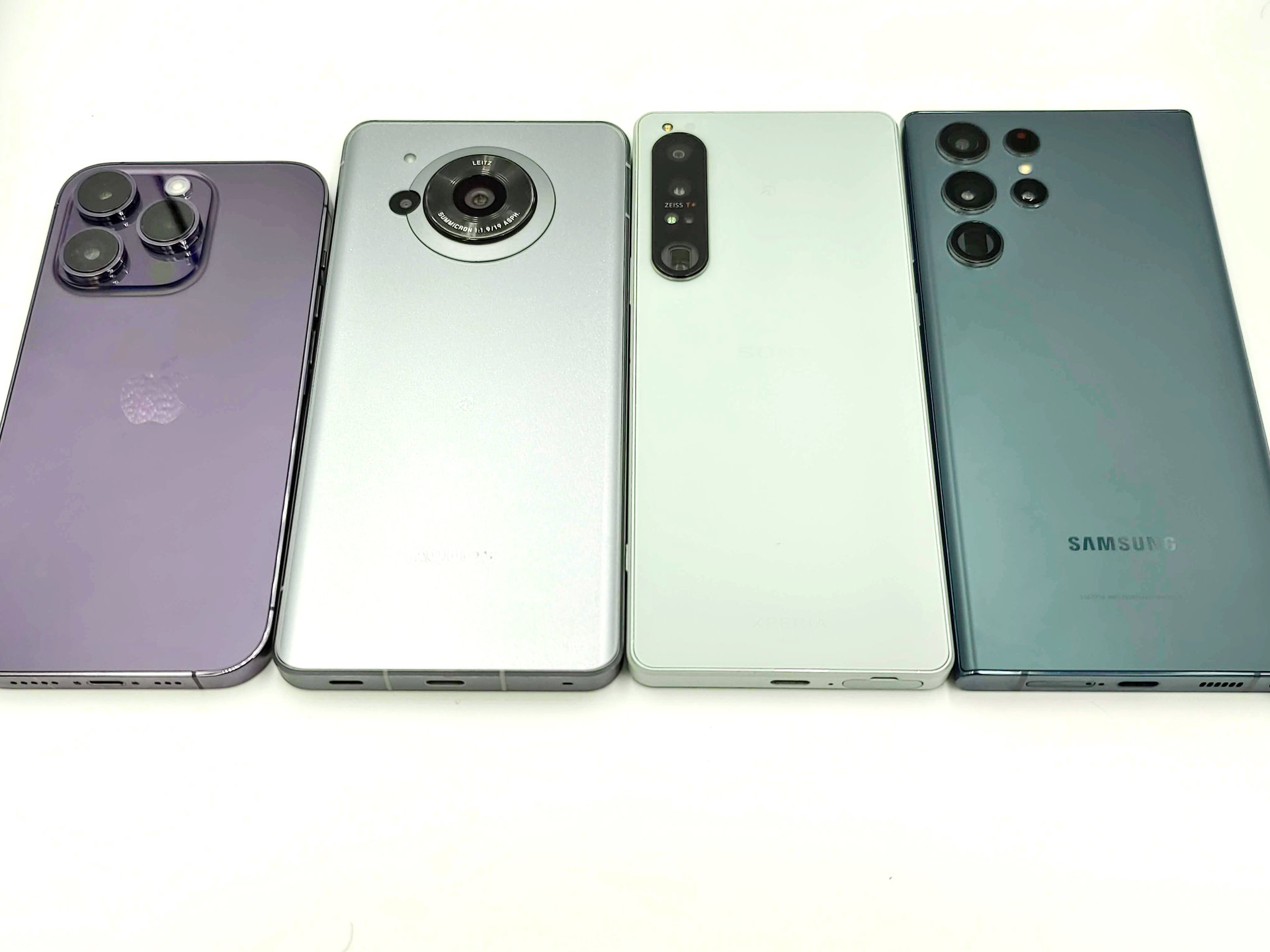 iPhone 14 Pro」「Galaxy S22 Ultra」「AQUOS R7」「Xperia 1 IV」の