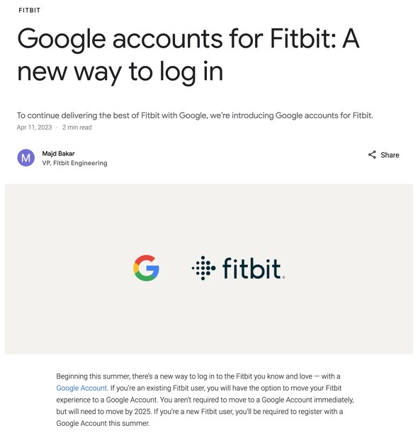 Fitbit Google wXPA