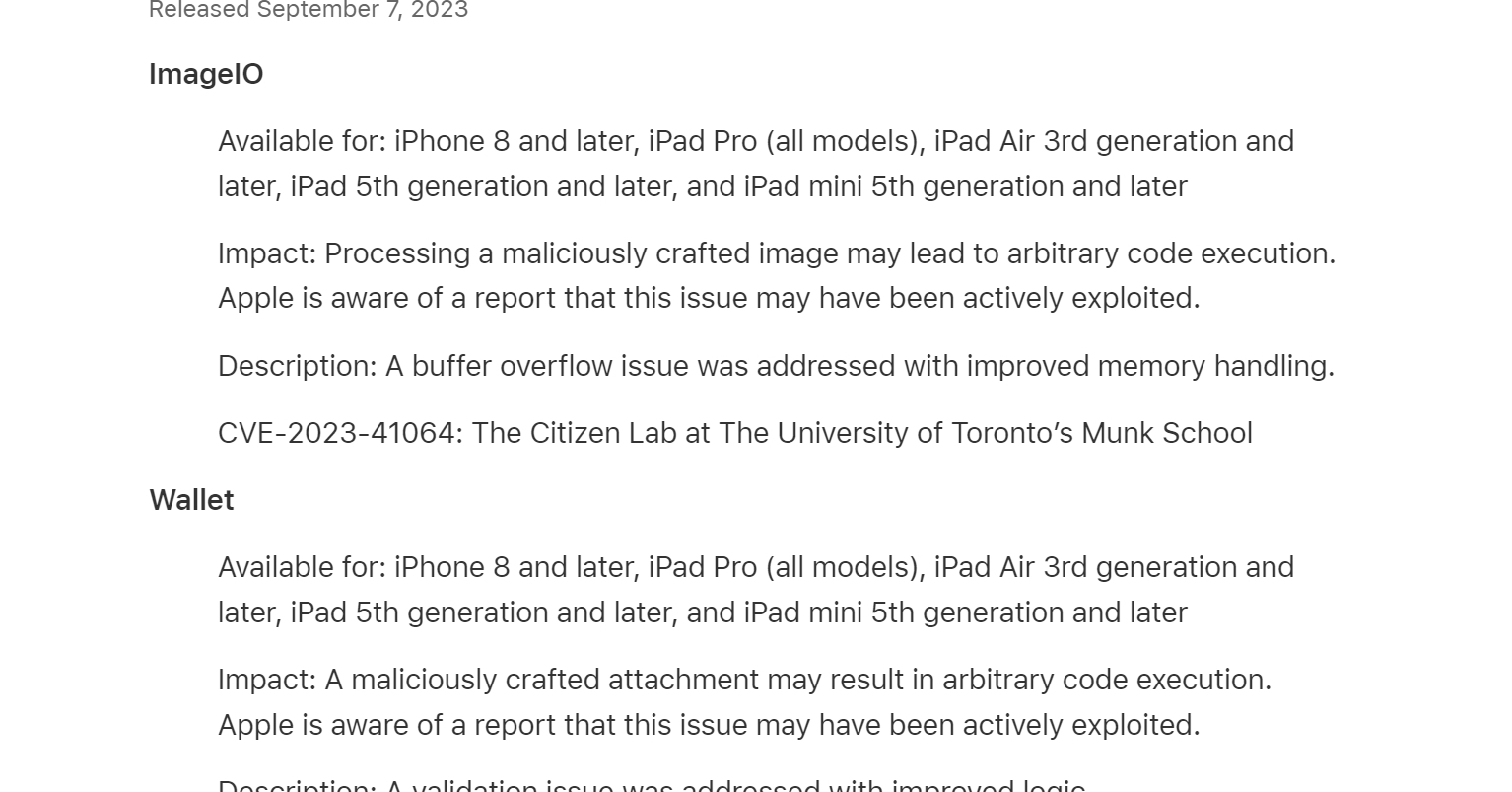  iOS 14.4、積極的に悪用された可能性のある脆弱性にパッチを適用