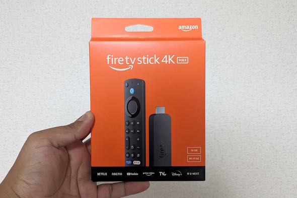 Fire TV Stick 4K MAX̃pbP[W
