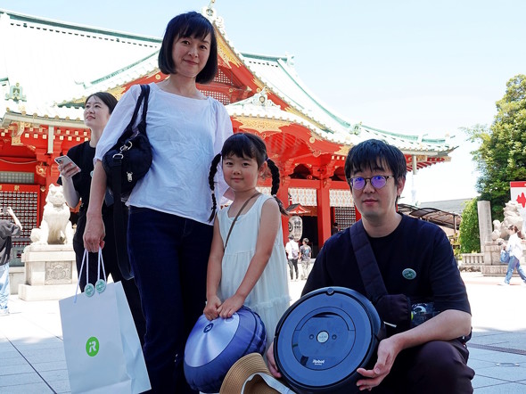 家族で納めに来た