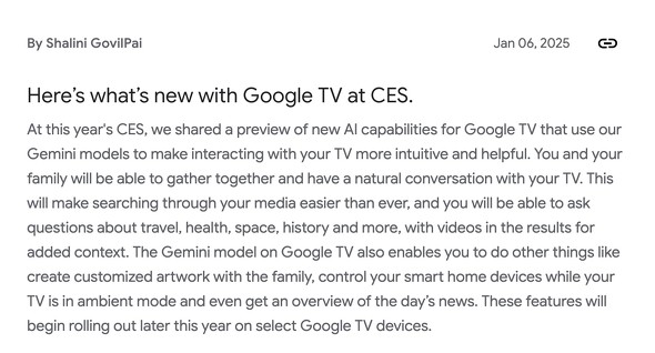 GoogleTV Gemini