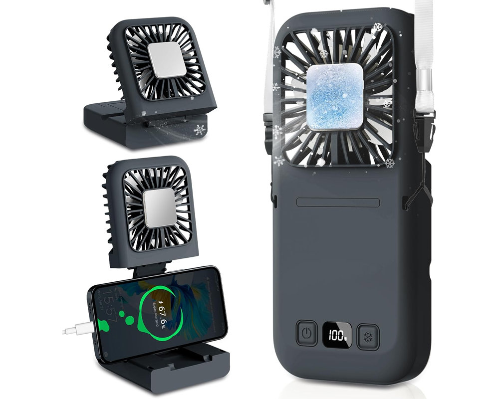 ハンディファン ポータブルファン モバイルバッテリー機能付 (SK1095