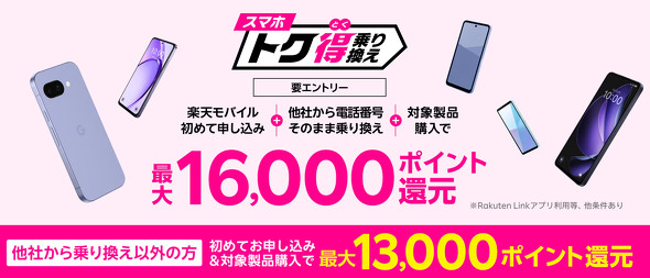 楽天モバイルキャンペーン