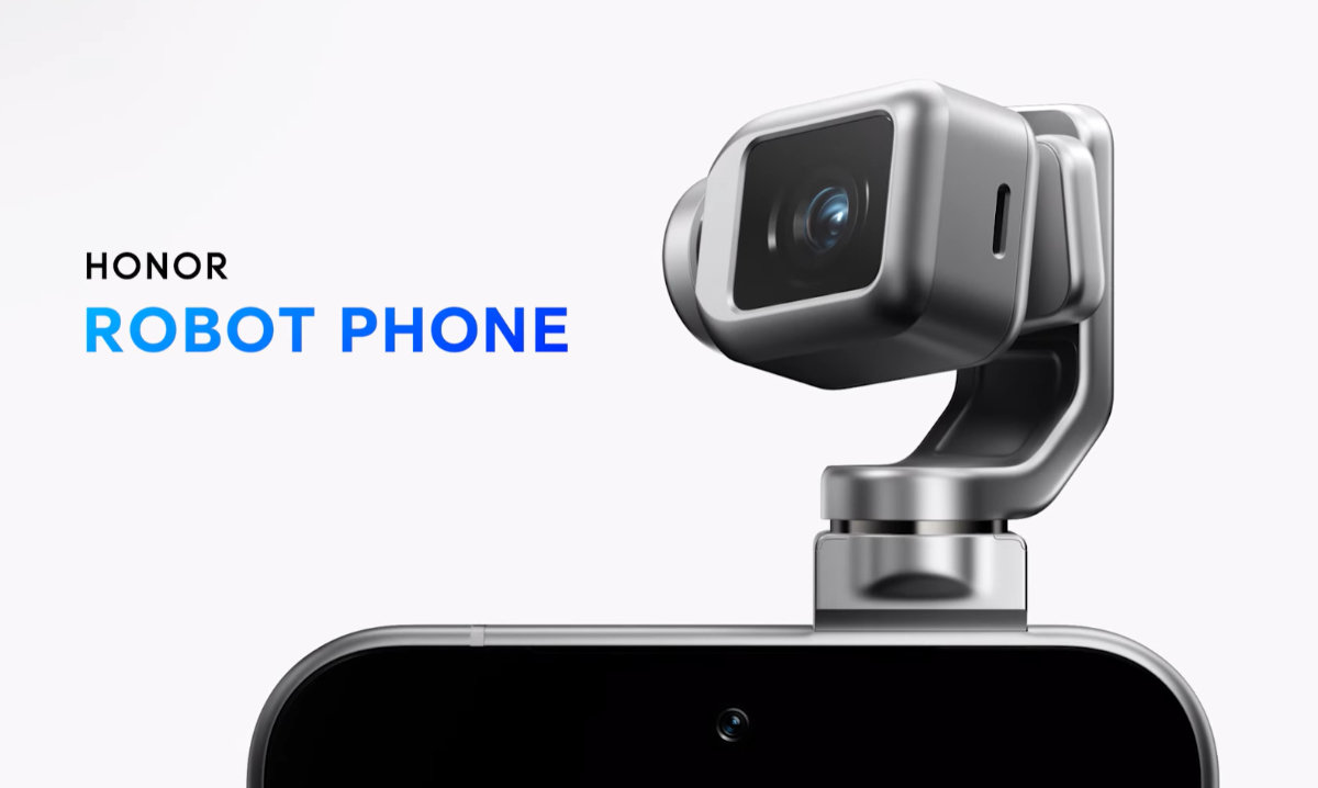 HONOR、折りたたみ式カメラアーム搭載のコンセプトスマホ「ROBOT PHONE