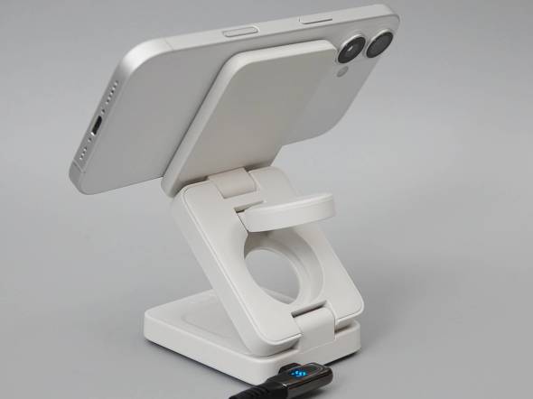 3in1コンパクトワイヤレスチャージャー