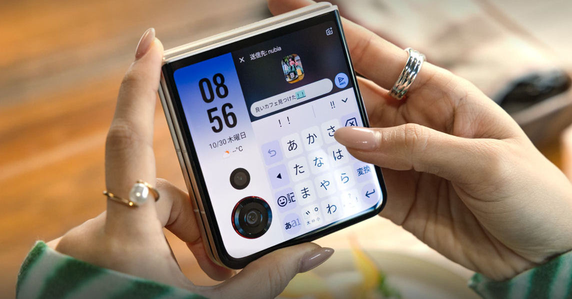 新折りたたみ「nubia Flip 3」がY!mobileから登場 サブディスプレイが