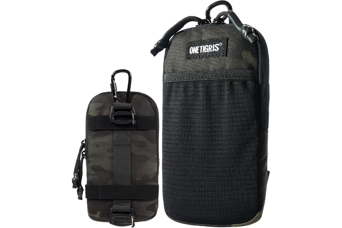 登山バックル付きスマホポーチ、アウトドアシーンで活躍　5％オフで販売中