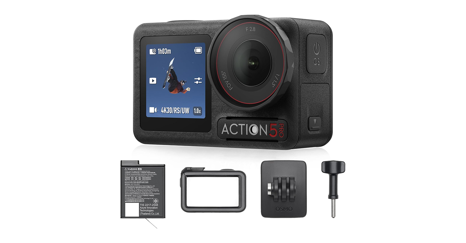 最大4時間撮影可能、いつでも水平を撮れるアクションカメラ「DJI Osmo Action 5 Pro」が17％オフの4万5449円に