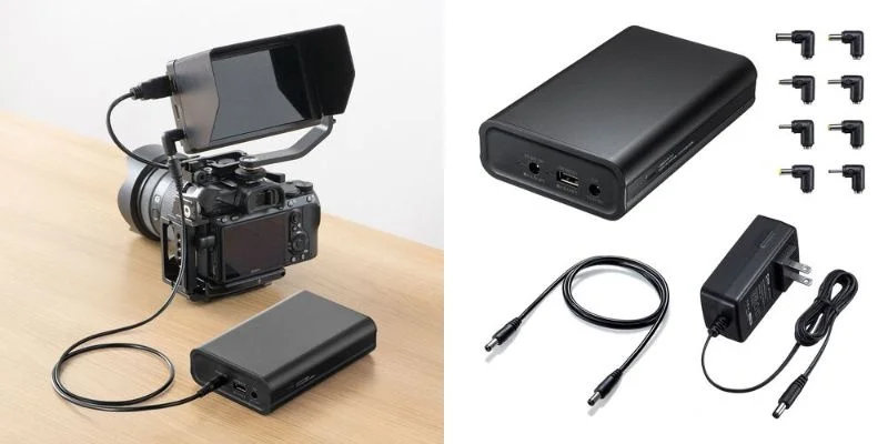 サンワからリン酸鉄モバイルバッテリー発売　低電力でも自動オフせずDC12V機器へ安定給電