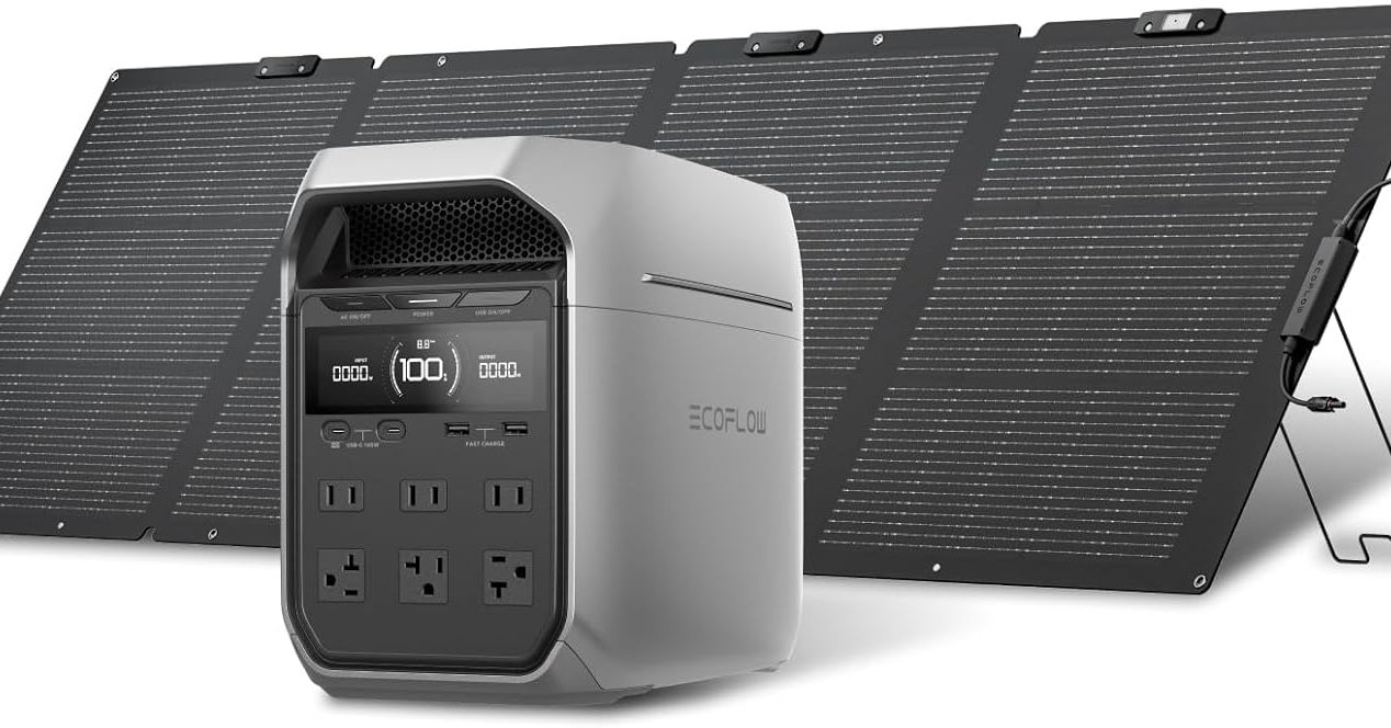 56分でフル充電できる急速充電対応の「EcoFlow DELTA 3 Plus ポータブル電源＋220Wソーラーパネル セット」が55％オフの9万8500円に