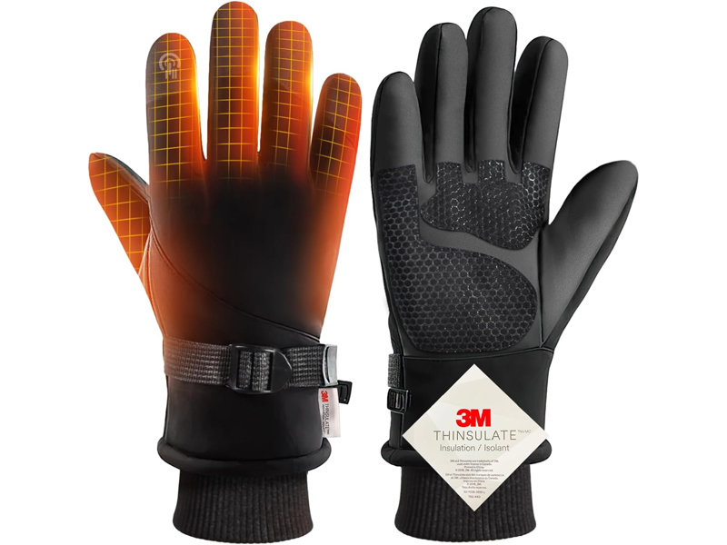 5本指タッチに対応した防寒グローブ　4層構造で冷風や雪をシャットアウト