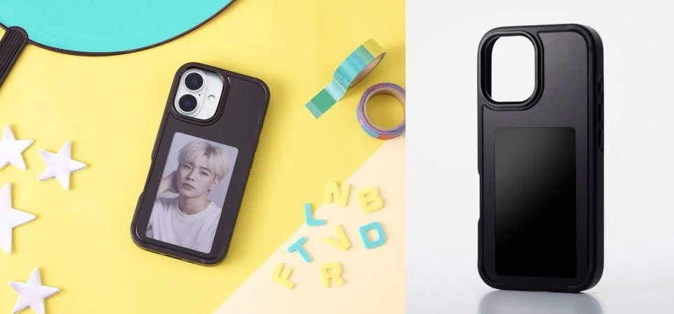 電子ペーパーディスプレイ付きiPhoneケースがエレコムから　背面に好きな画像を設定できる