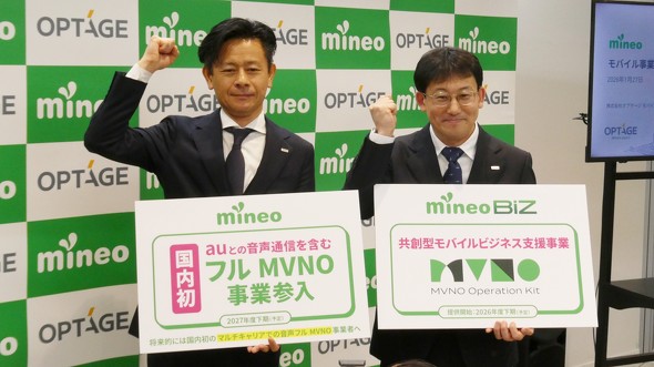 mineo �t��MVNO KDDI