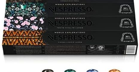 50杯分入りで毎日のストックに適した「ネスプレッソ 人気コーヒーセット 5種」が4665円で販売中