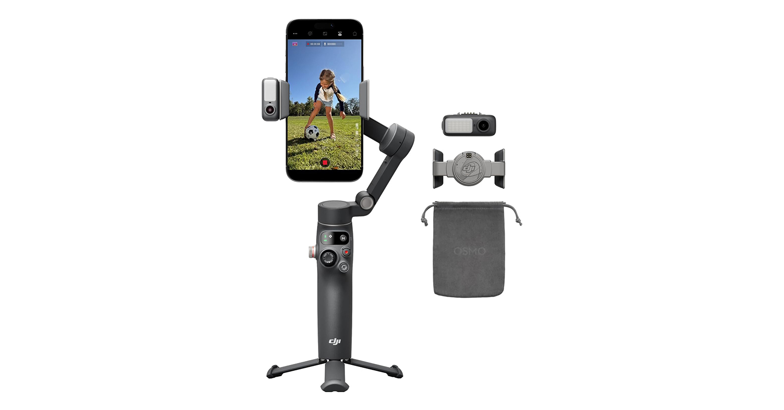 スマホの動画撮影を助けるジンバルセット「DJI Osmo Mobile 8 アドバンストトラッキングコンボ」が15％オフの1万5619円に