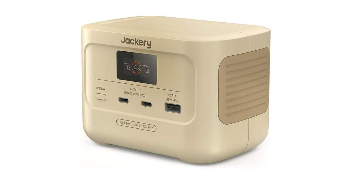 最大128W容量3万1000mAhの小型電源「Jackery Explorer 100 Plus」がセールで30％オフの1万1130円に