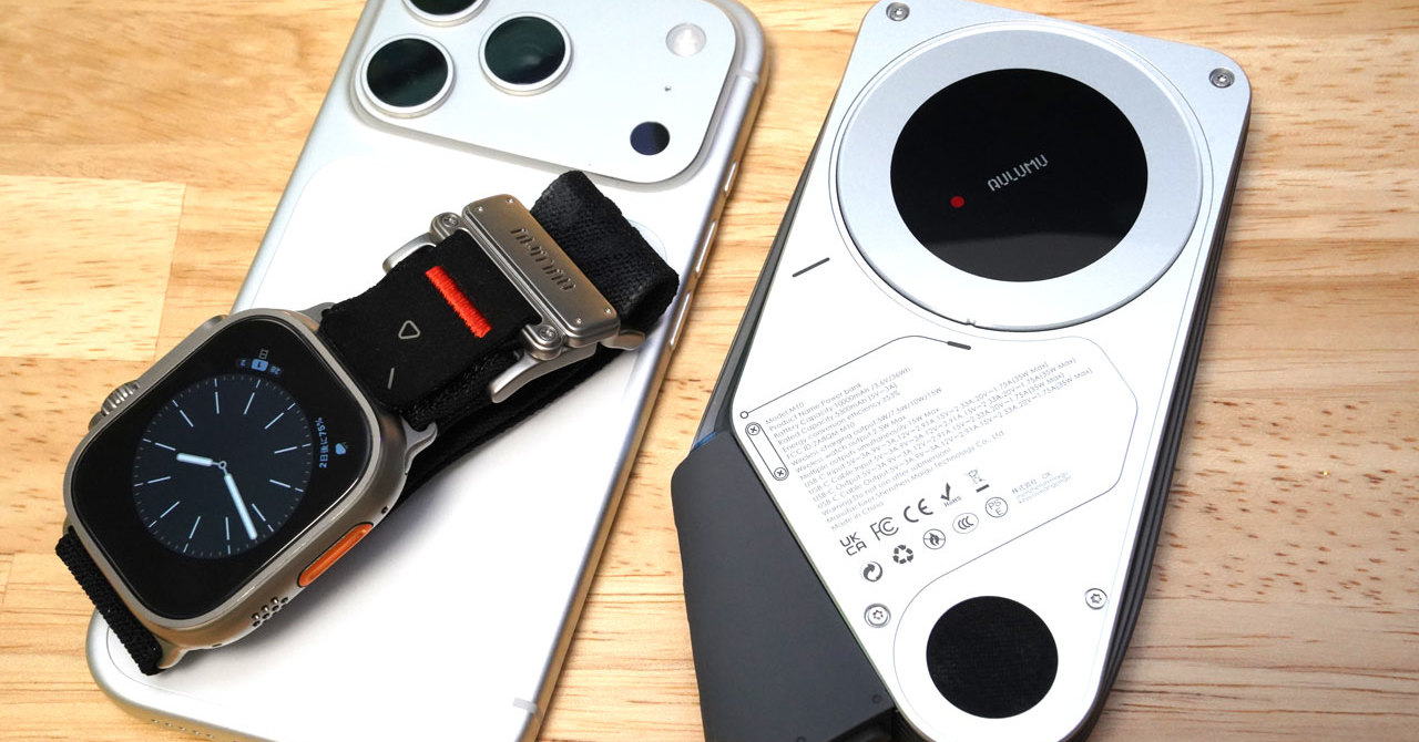 Apple Watchも充電できるAulumuの3in1モバイルバッテリー「M10」を試す　SF映画の“道具感”が魅力