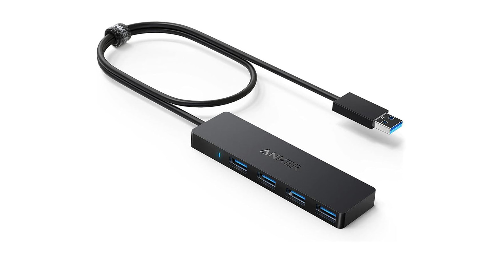 USB 3.0 Type-A端子4つのハブ「Anker USB3.0 ウルトラスリム 4ポートハブ」が20％オフの1040円に