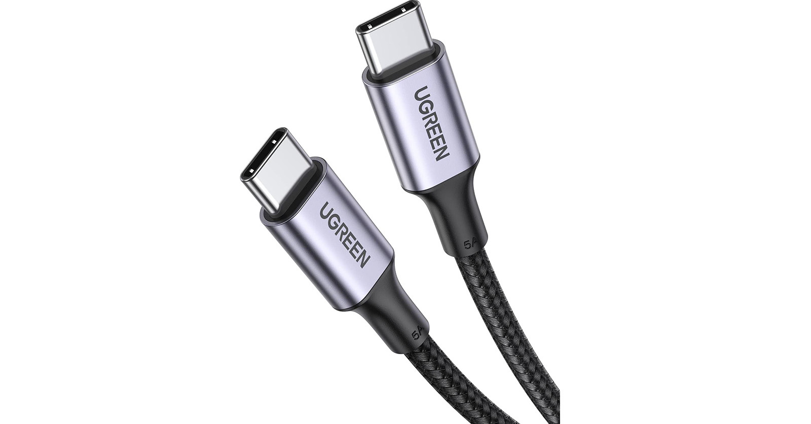 UGREEN USB Type CケーブルPD対応100W/5A 超急速充電USB C to USB C 断線防止 iPhone 15、MacBook Pro、Matebook、iPad、Xperia、Galaxy等Type-c機種対応 (3M-2本セット) 100W出力で急速充電対応「UGREEN USB Type-Cケーブル」が43％オフの743