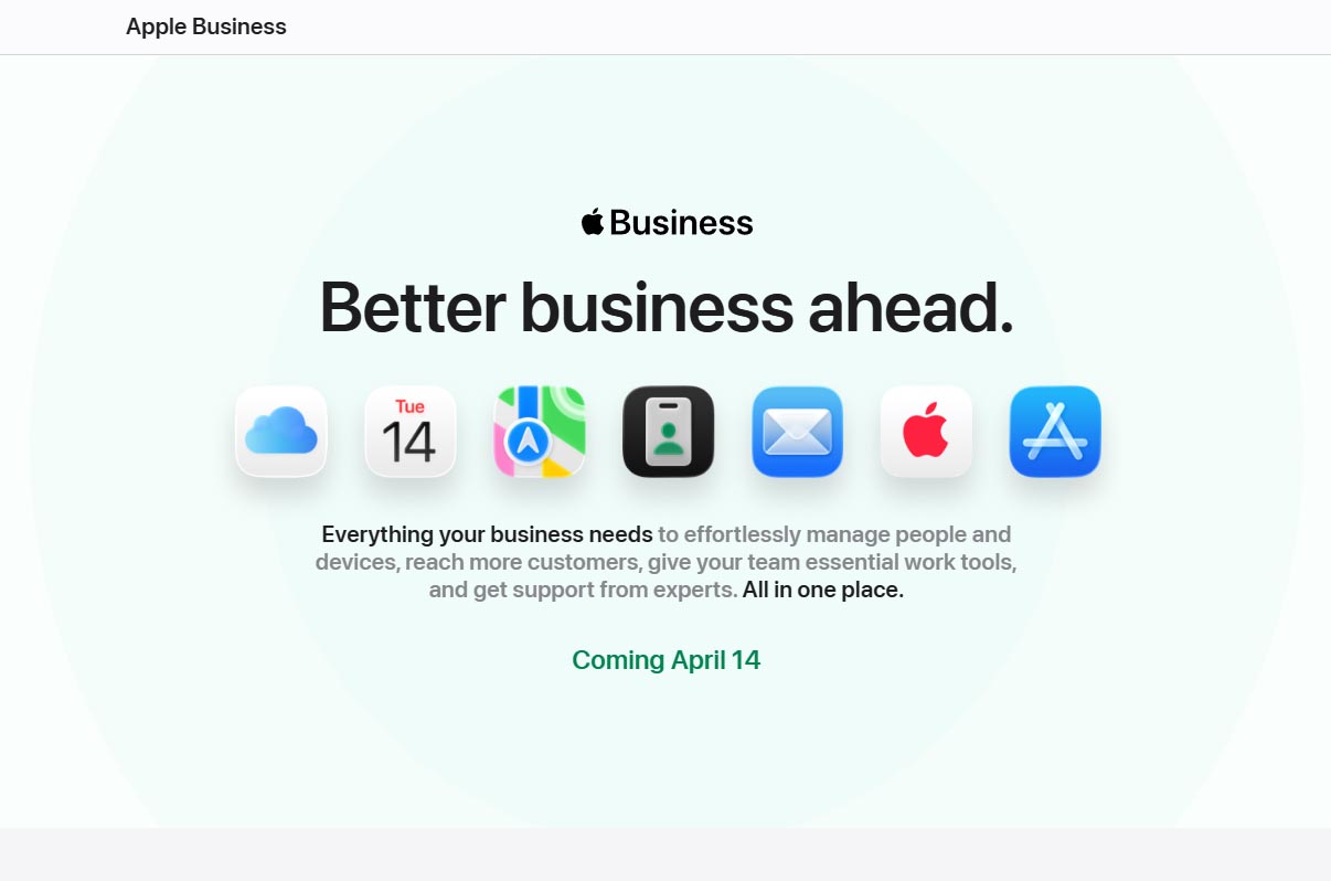 Apple、企業のデバイス管理を実現するオールインワンプラットフォーム「Apple Business」を発表 4月14日提供開始