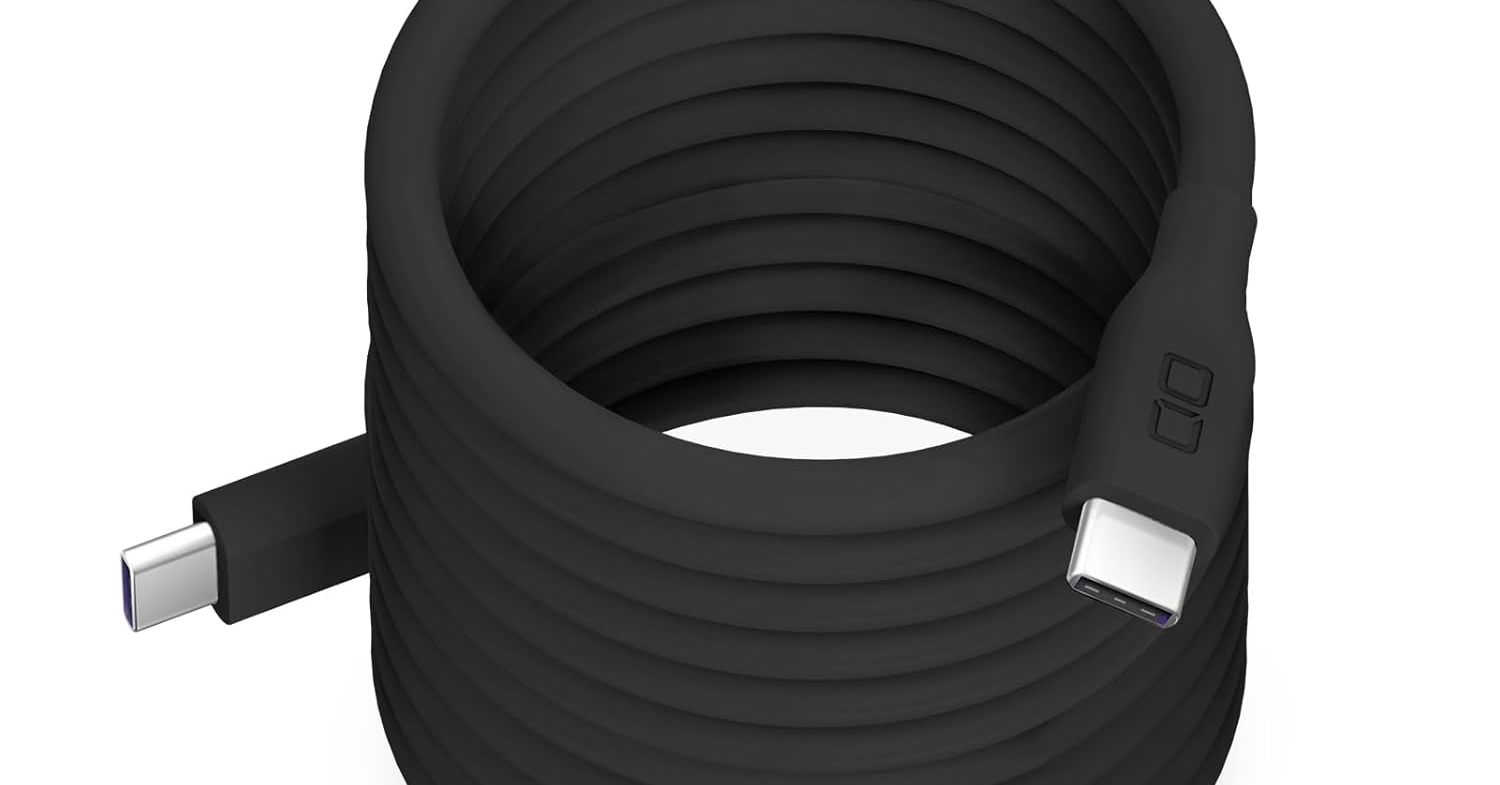 デスク周りの配線がスッキリまとまる「CIO 柔らかいスパイラルシリコンケーブル 2m」が16％オフの2080円に