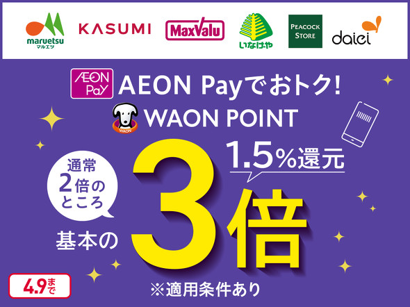 �C�I���O���[�v�AWAON�L�����y�[��