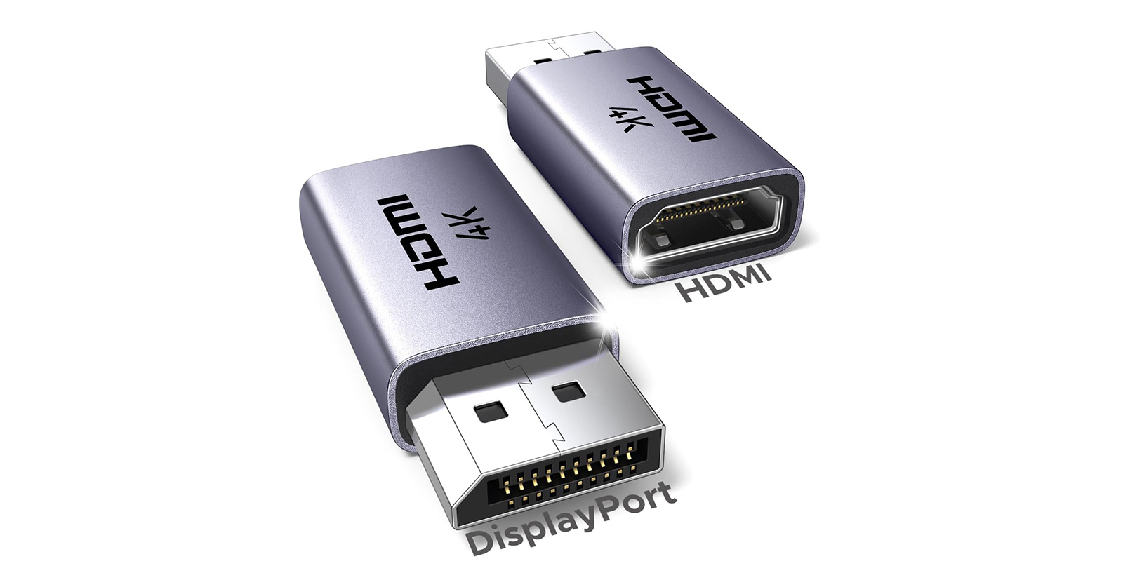 HDMI端子をDisplayPort端子に変換「UGREEN DisplayPort to HDMI 変換アダプタ 2個セット」が33％オフの999円に
