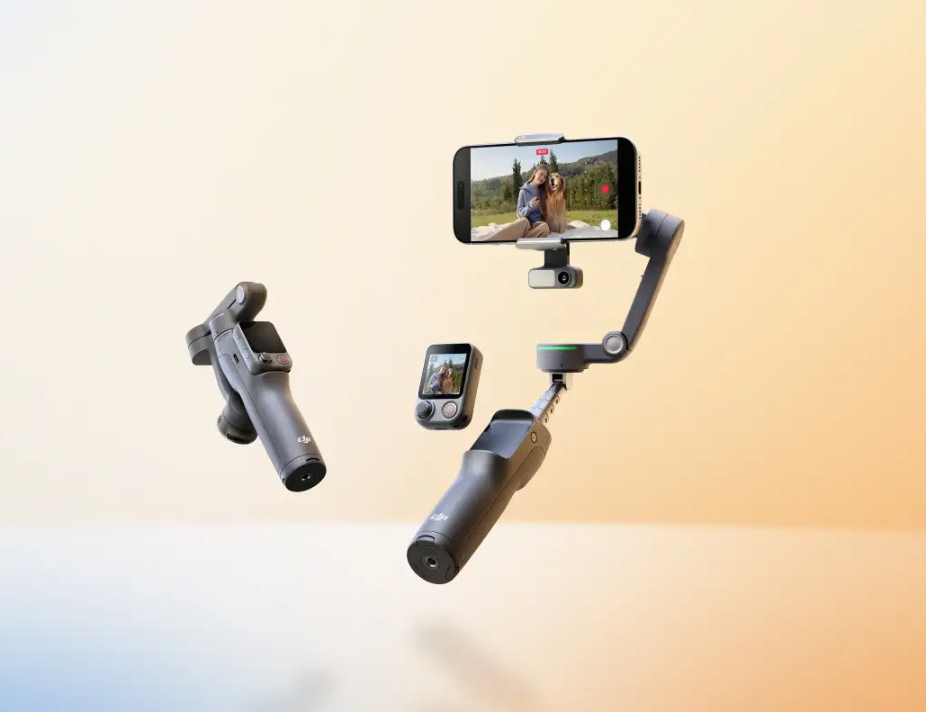 DJIがスマホ用ジンバル「Osmo Mobile 8P」発売 着脱式リモコンで離れた場所でも撮影できる