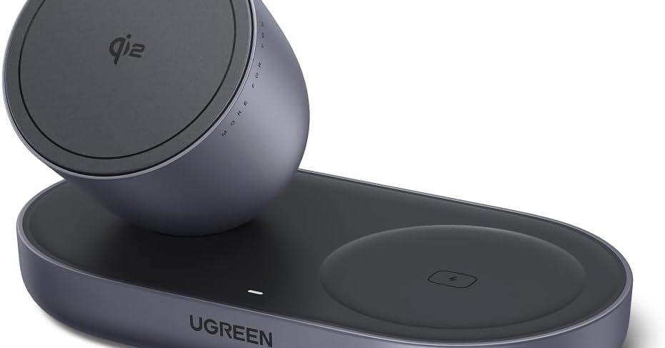iPhoneとAirPodsを同時に素早く充電できるQi2対応の「UGREEN Zapix 2