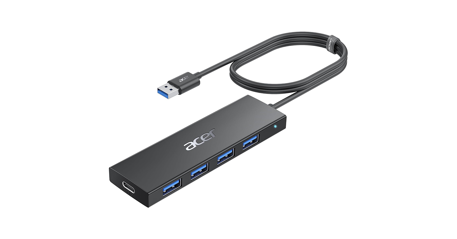 120センチのケーブル搭載4口ハブ「Acer USB ハブ 4ポート」が14％オフの1249円で販売中
