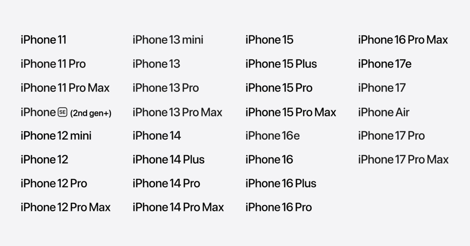 iOS 27は「iPhone 11」以降で利用可能 iOS 26から据え置きで過去最大のiPhoneに対応