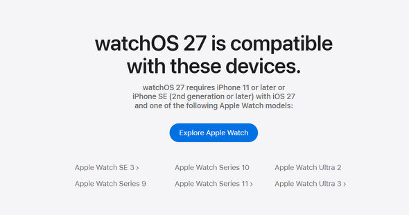 watchOS 27