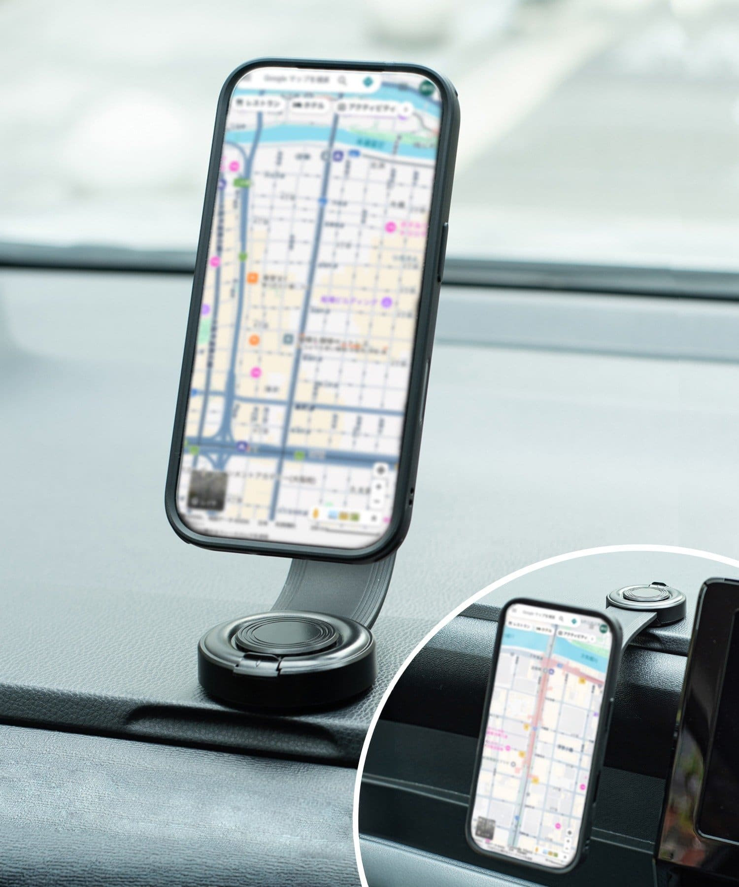 3COINSで1100円の回転式車載マグネットスマホホルダー発売