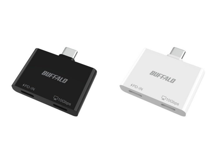 バッファロー、充電しながらデータ転送可能な超小型USB Type-Cハブ「BSHM2U100C1Pシリーズ」発売
