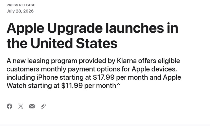 米国のAppleが「Apple Upgrade」を開始　月額制で最新機器を利用できる仕組み