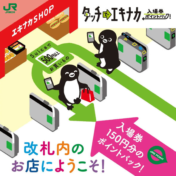 JRE POINT��Suica�L�����y�[��