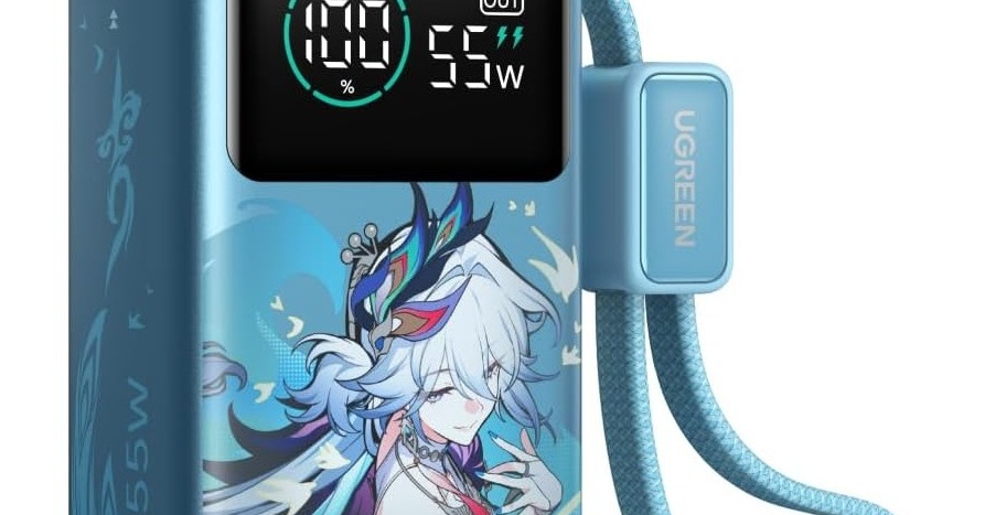 崩壊スターレイル UGREEN アクリルスタンド 充電ケーブル ￼充電器 ￼爻光 ブルーの特別デザインを採用した「UGREEN×崩壊：スターレイル モバイル