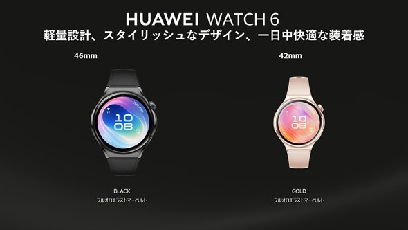 HUAWEI WATCH 6の2モデル