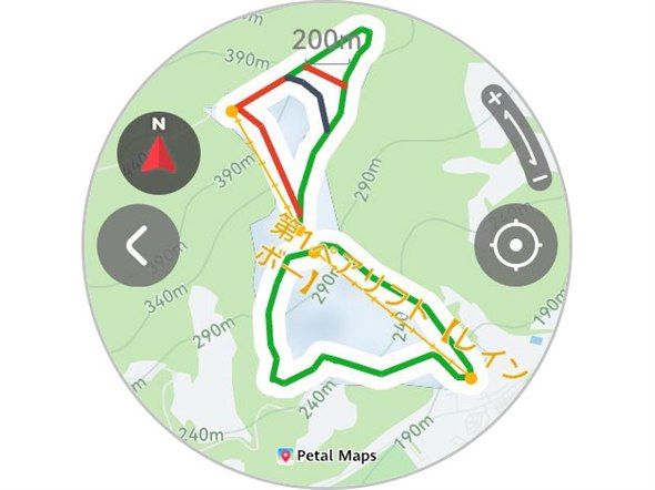スキー場のコースマップ