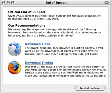 Netscape、最後のアップグレード - ITmedia NEWS