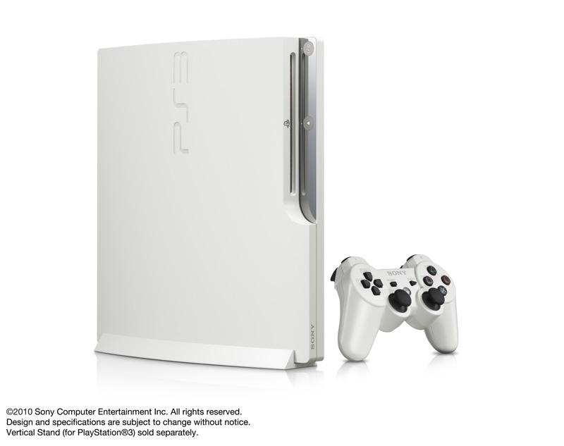 320GBの大容量HDD標準搭載の新色PS3「クラシック・ホワイト」と、新色
